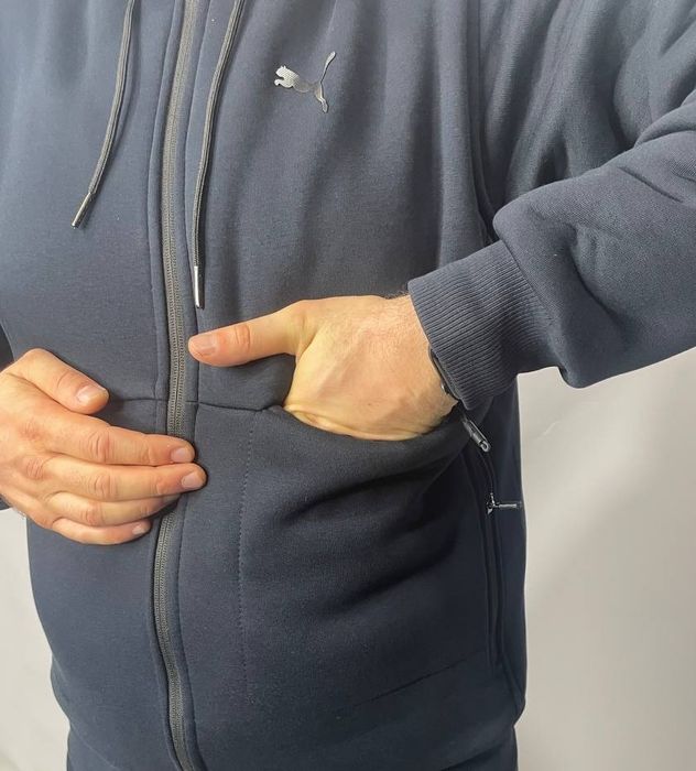 Мужской спортивный костюм Nike зимний теплый на флисе