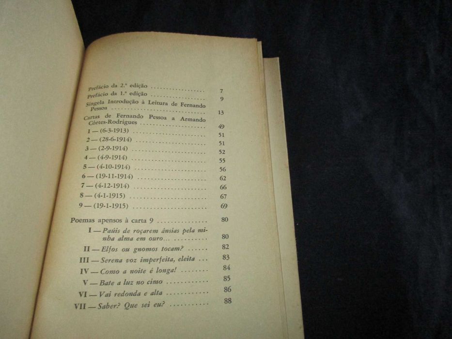 Livro Cartas a Armando Côrtes-Rodrigues Fernando Pessoa
