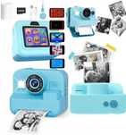 Aparat Fotograficzny Z Drukarką Dla Dzieci 3 Rolki Gry 32GB Dwa Kolory