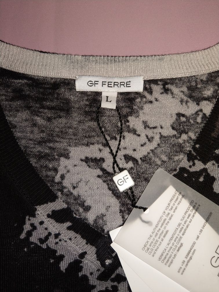 Lekki sweterek męski Włoskiej marki premium(Luksusowej) GF FERRE.