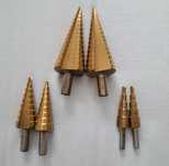 Conjunto de 3 Brocas Escalonadas Hss - 4-32Mm 4-20Mm 4-12Mm - Novas!