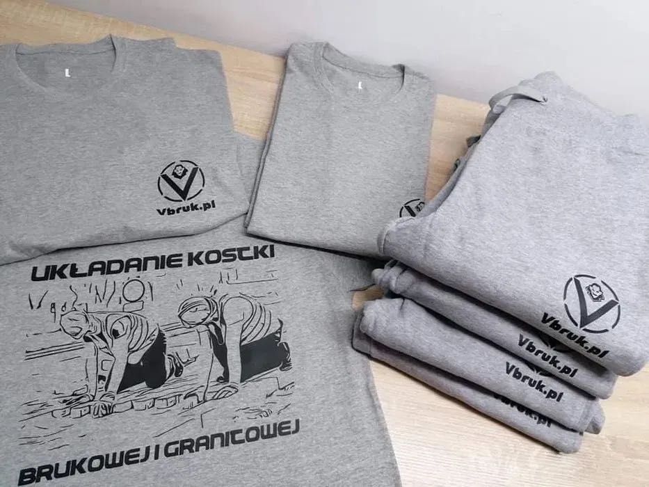 ODZIEŻ Z WŁASNYM NADRUKIEM z logo ROBOCZA bluza Koszulka koszulki