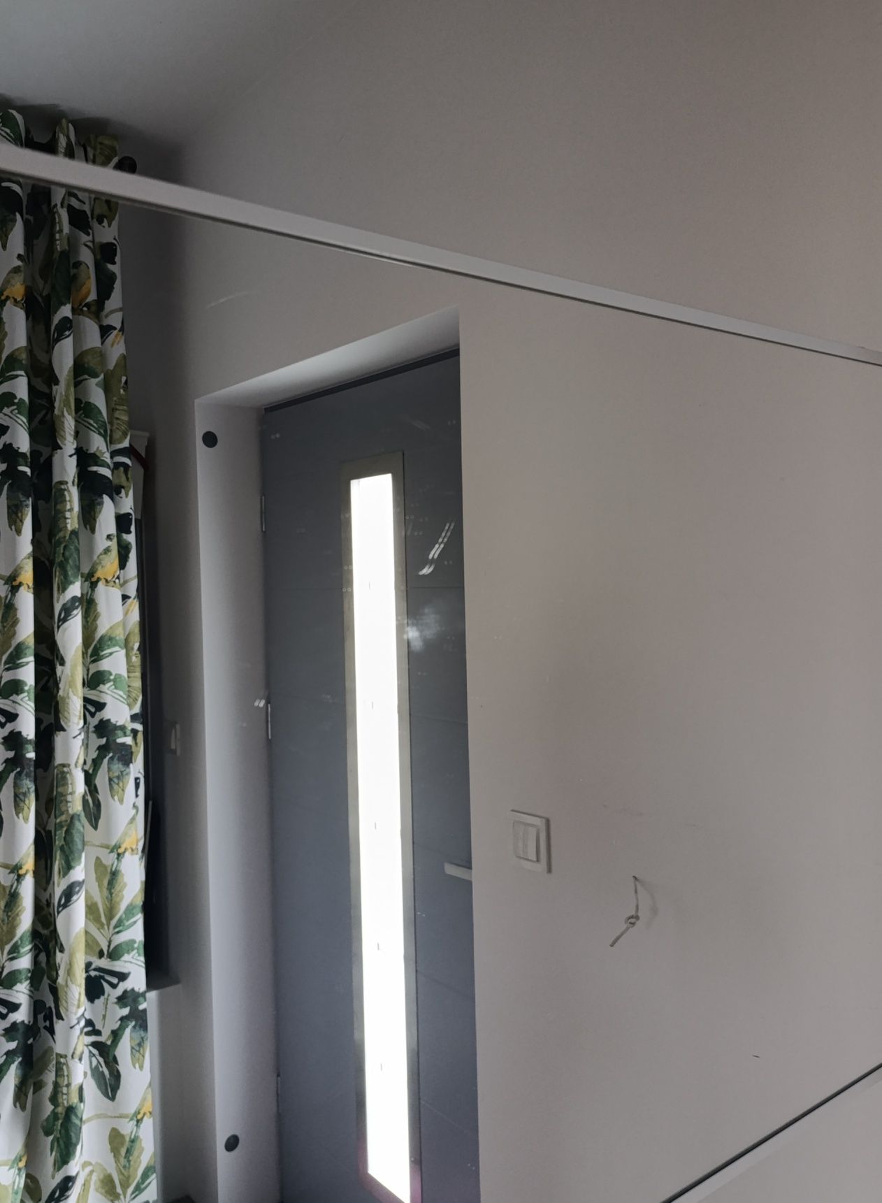 Drzwi przesuwne wraz z prowadnicą Ikea Auli 200x236