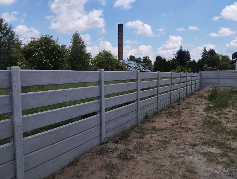 Ogrodzenia betonowe produkcja montaż podmurówka.