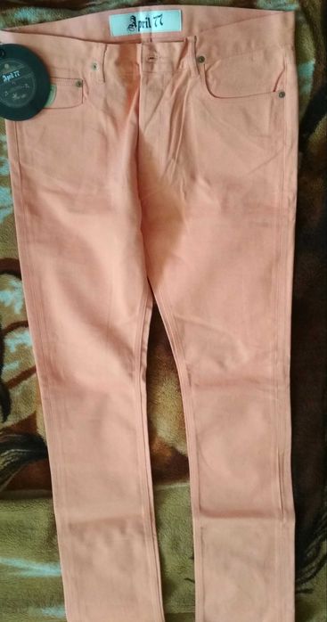 Aprill 71 różowe spodnie jeans 31