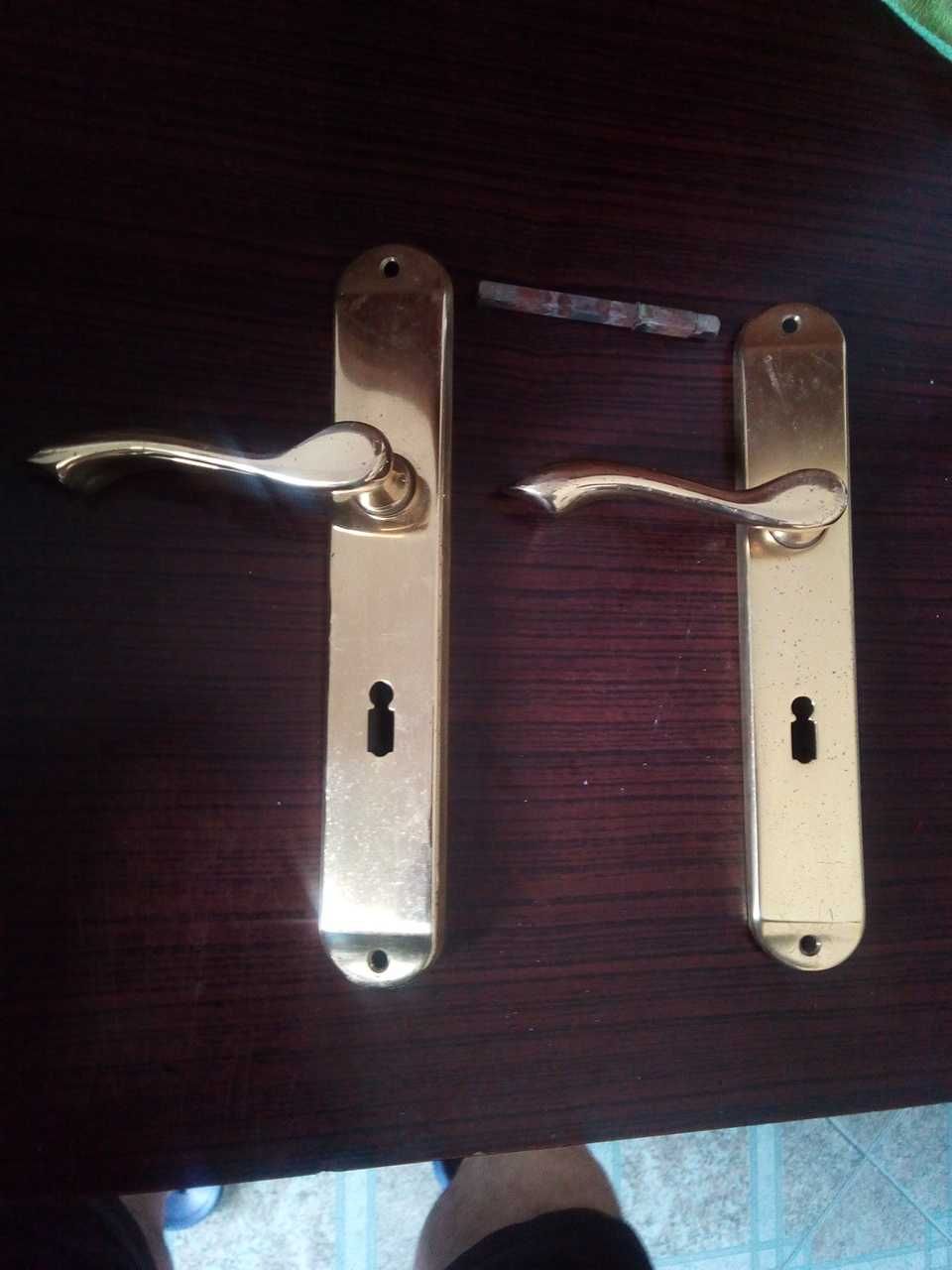 Puxadores de porta interior douradas, como NOVAS!