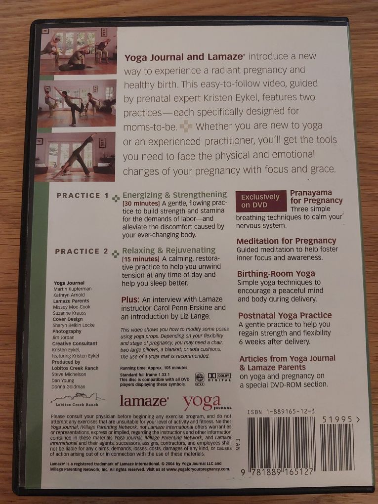 Yoga for your pregnancy dvd
