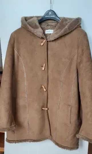 Kożuch ekologiczny z kapturem