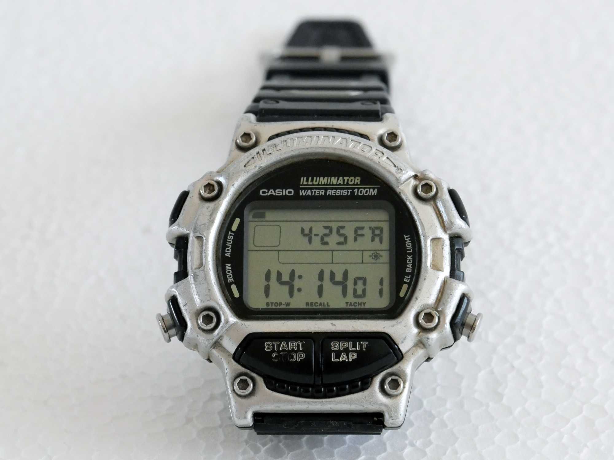 Casio Illuminator 1264 W-782 Relógio Raro Vintage de 1995