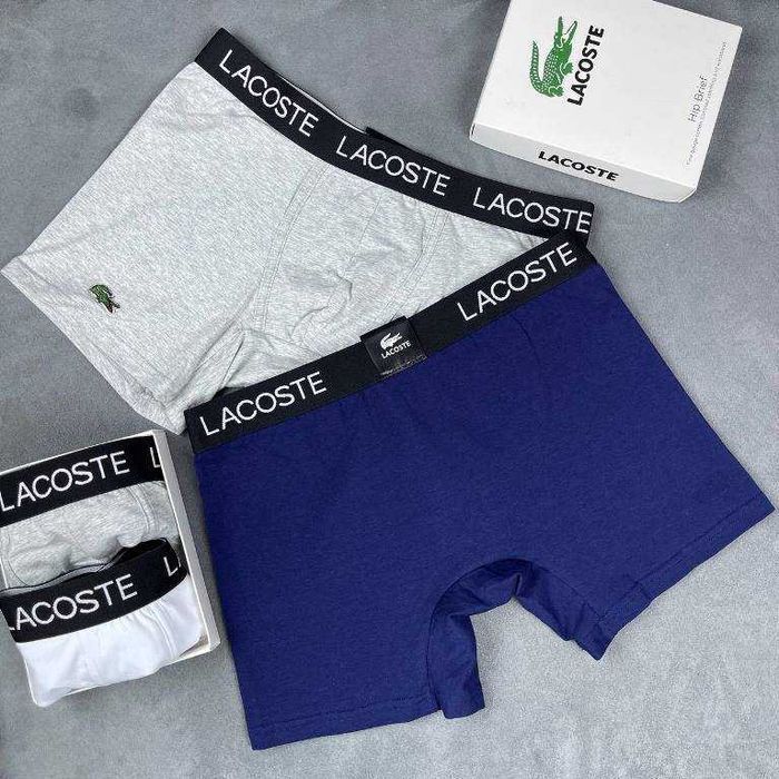 Lacoste чоловічі повномірні боксери. Мужские полномерные трусы