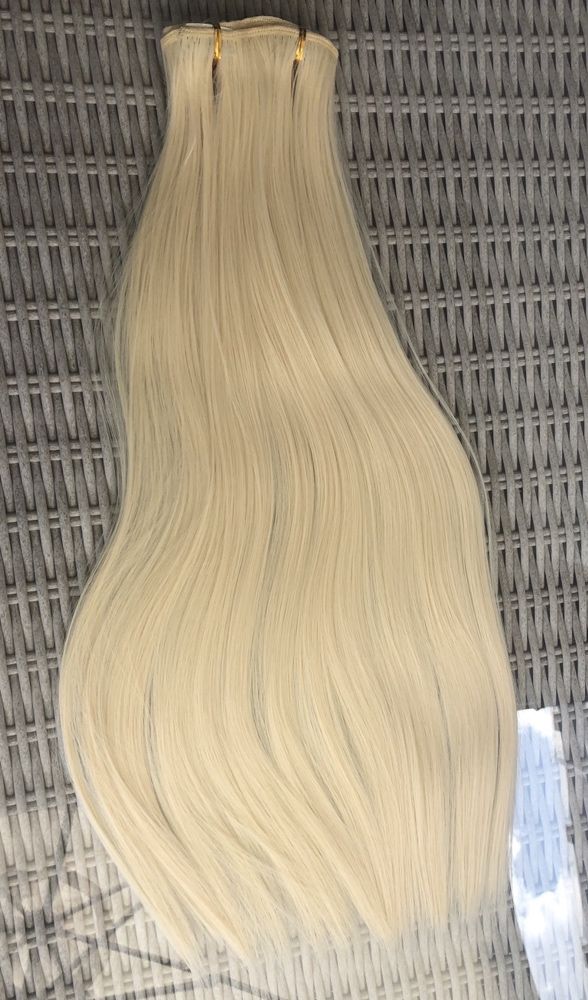 Premium Ultra włosy doczepiane, jasny blond, długie,clip in ( 238 )