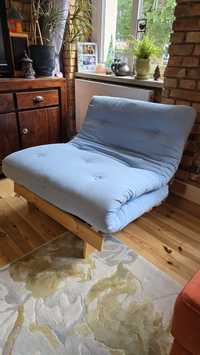 Fotel sofa rozkładana do spania szer. 90 cm jednoosobowa