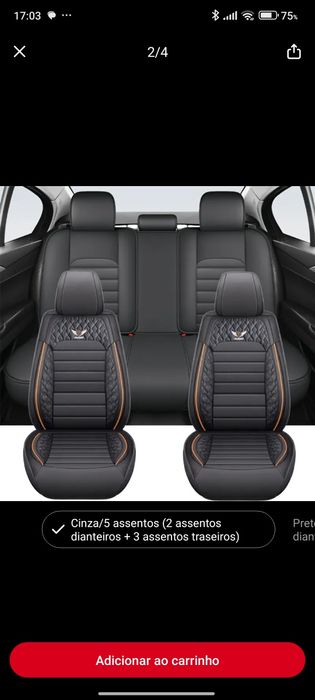 Capas banco automóvel 5 lugares