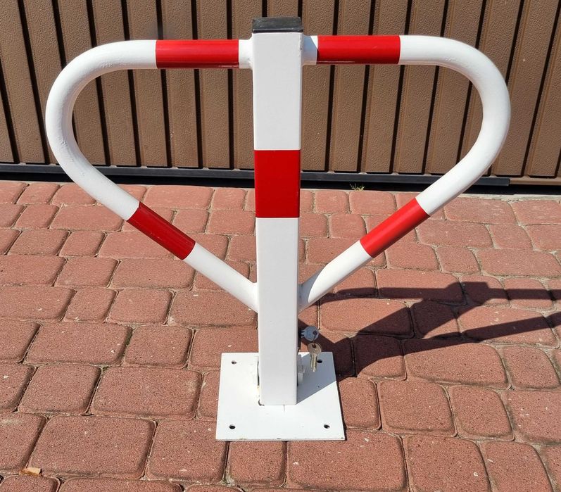 Blokada parkingowa samochodowa motyl składana na zamek + 3 klucze