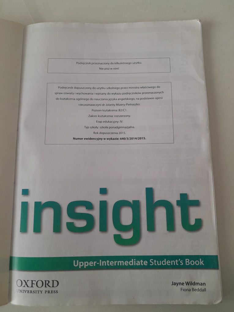 Insight Upper-Intermediate Student's Book