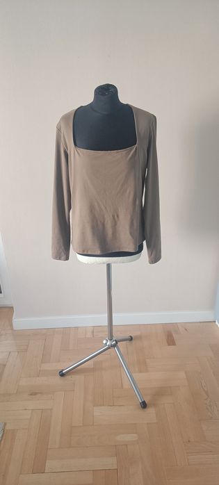 Bluzka z kwadratowym dekoltem H&M