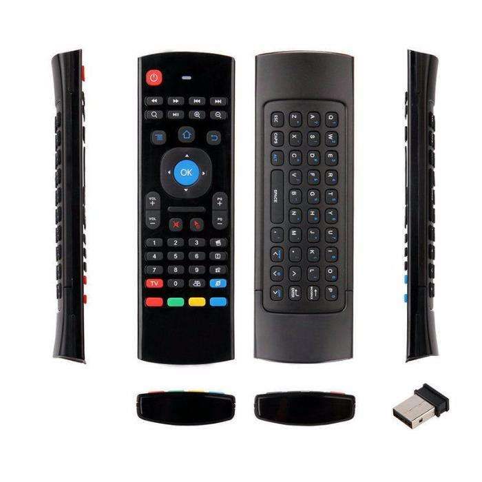 Comando Air Mouse com teclado p/ SmartTV e receptores Android