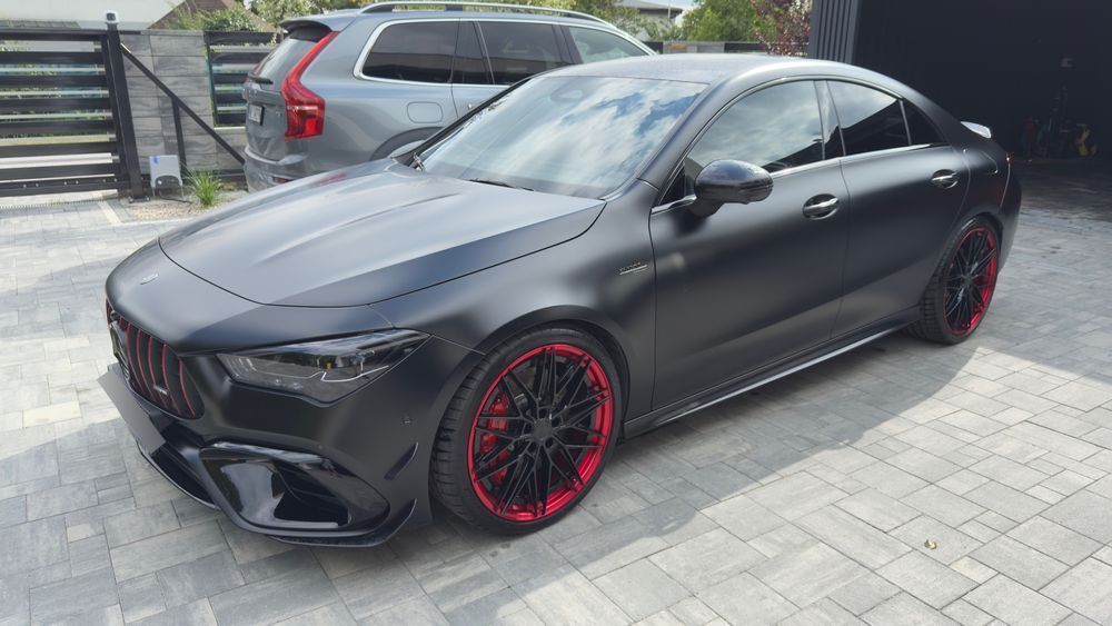 Mercedes-Benz CLA Mercedes CLA AMG 45S 4Matic+ Burmester Czarna Satyna