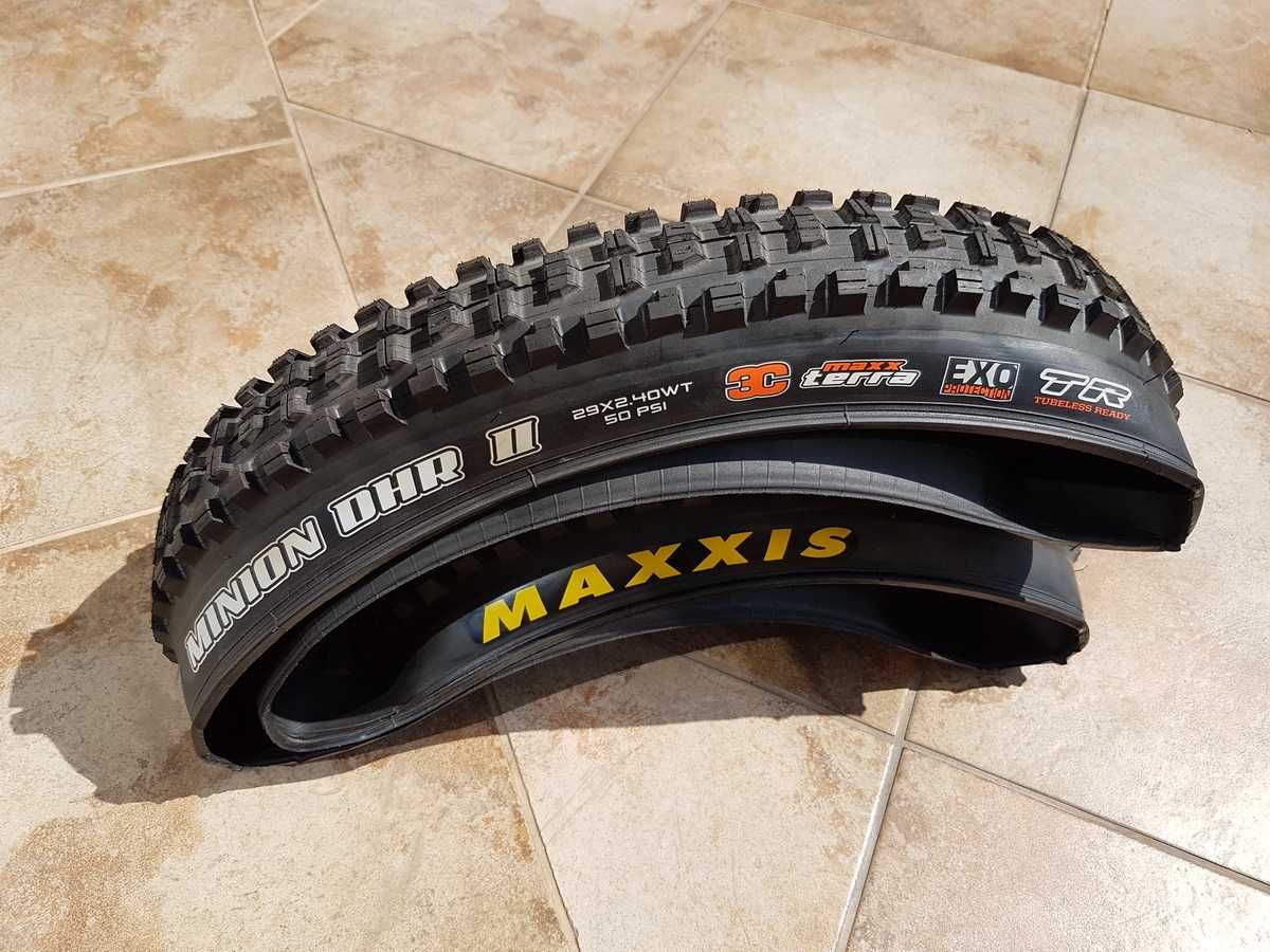 nowa opona MAXXIS minion DHR II 3C MAXX terra 29x2.40WT EXO TR