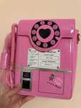 Torebka telefon retro różowa