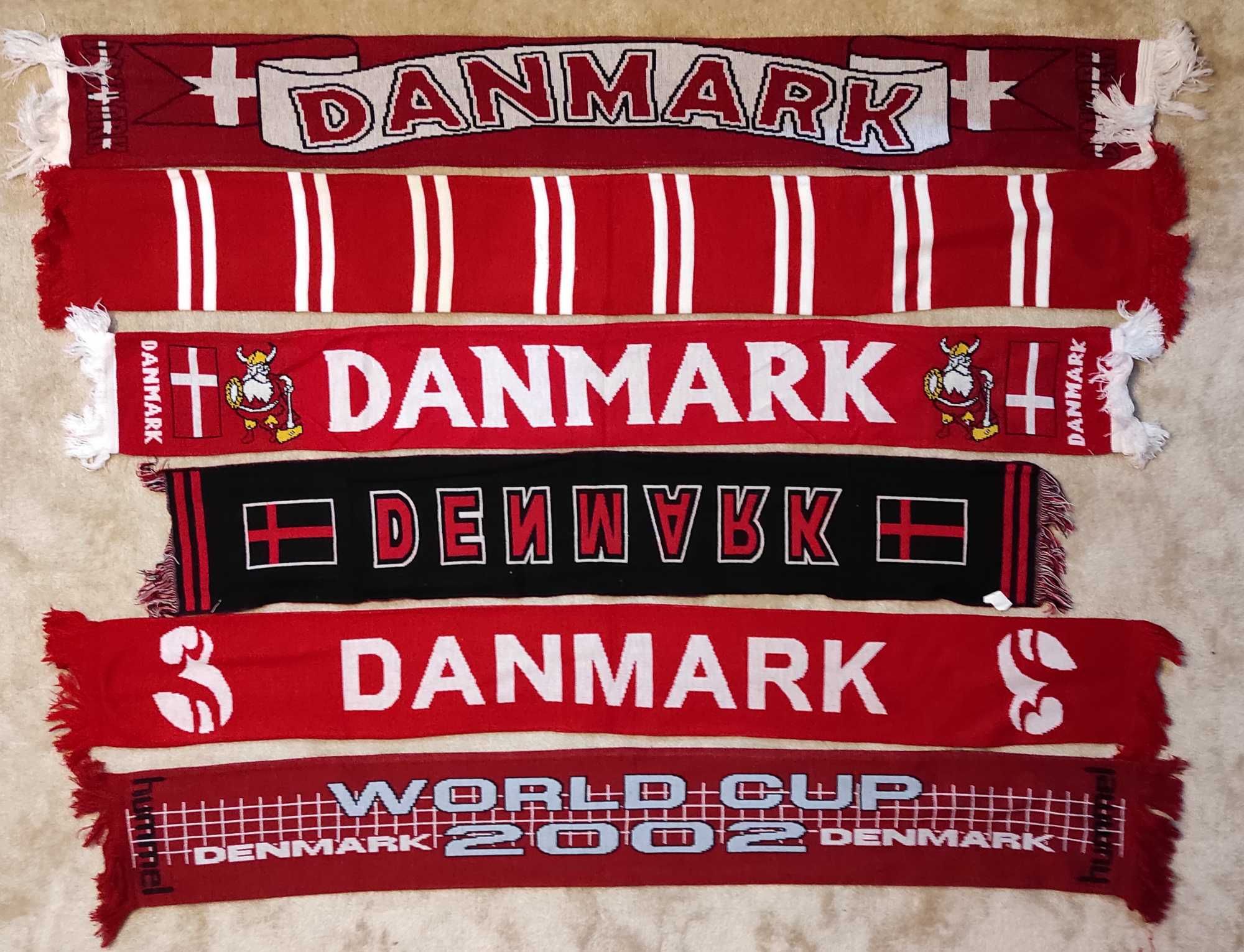 Szaliki reprezentacji Danii (Dania, Danmark) - cena za 12 szalików
