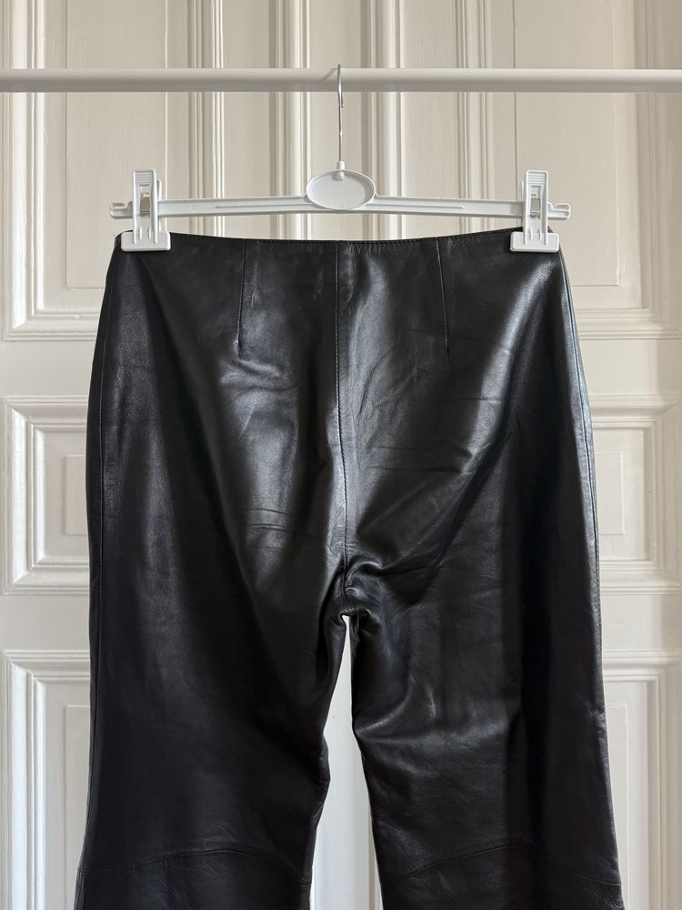 H&M Studio Leather Trousers - spodnie ze skóry.