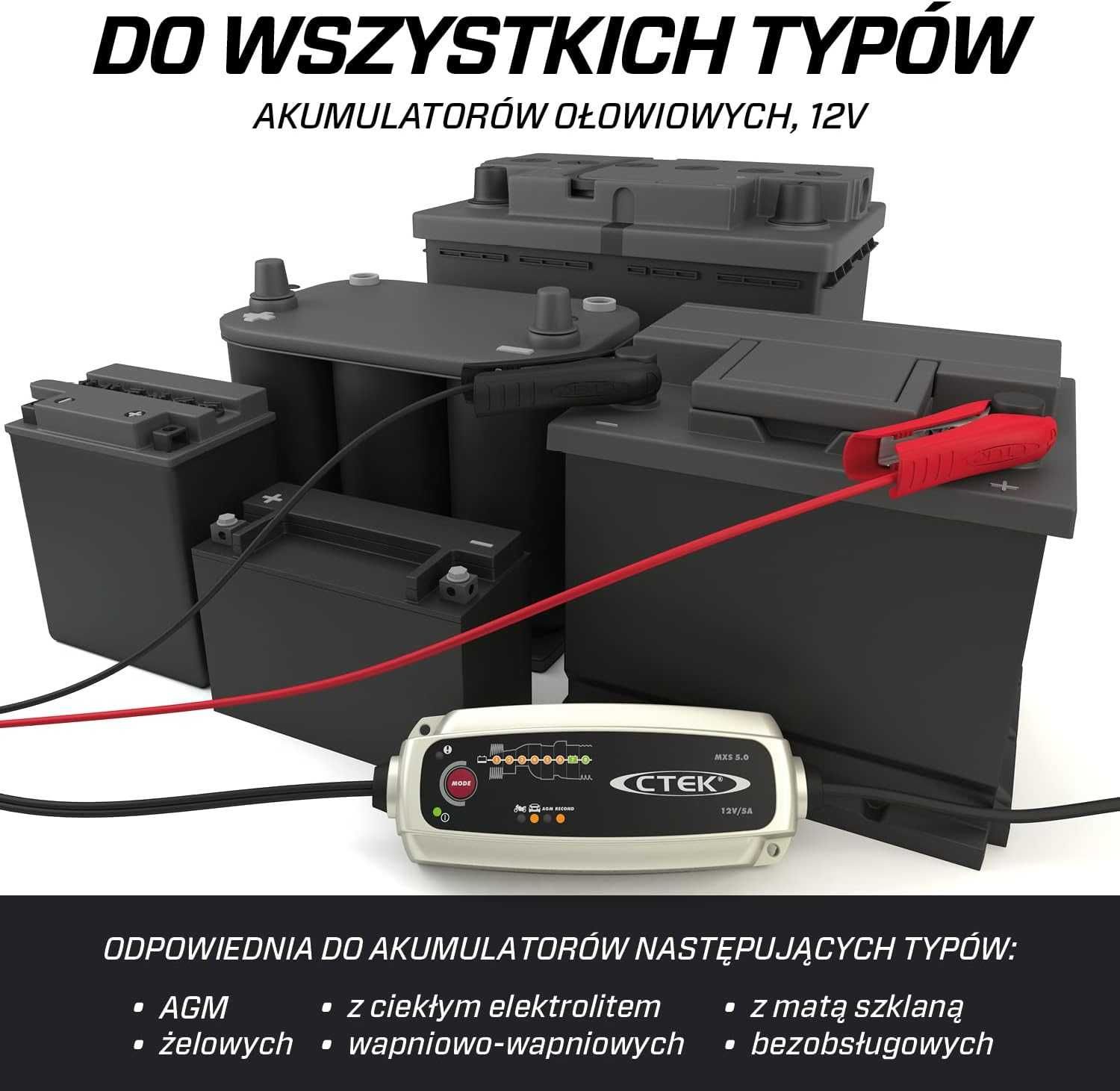 Prostownik z rozruchem 12V/24V 200A Ładowarka automatyczna CTEK