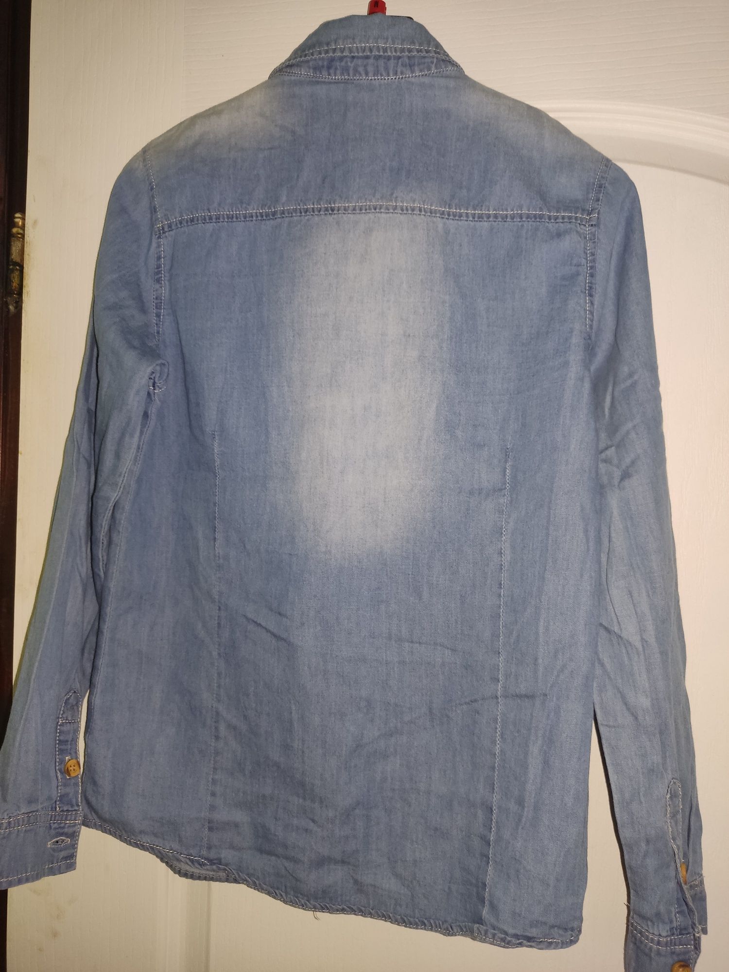 Jeansowa koszula rozmiar s,164 dla dziewczynki,nowa bez metki