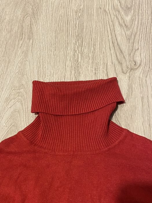 Czerwony golf/sweter z kołnierzykiem Top secret woman