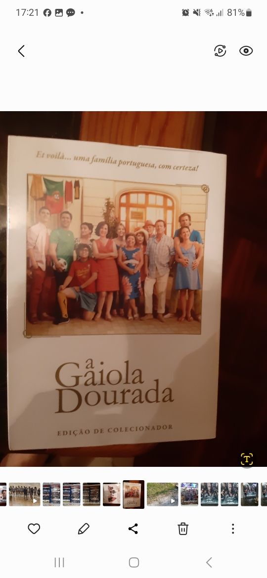 Dvd gaiola dourada edicao especial +livro