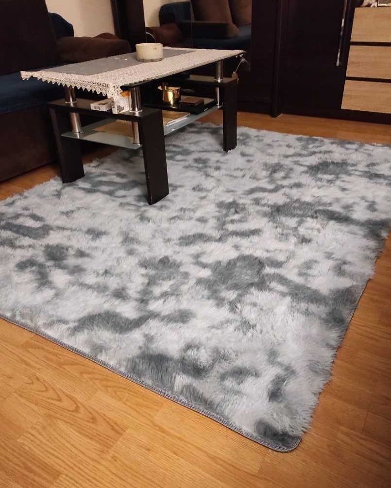 Miękki dywan pluszowy do sypialni salonu shaggy 160 x 220 cm