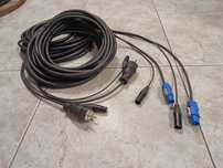 Kabel hybrydowy do kolumn aktywnych Powercon + Audio BELDEN 2x 14m