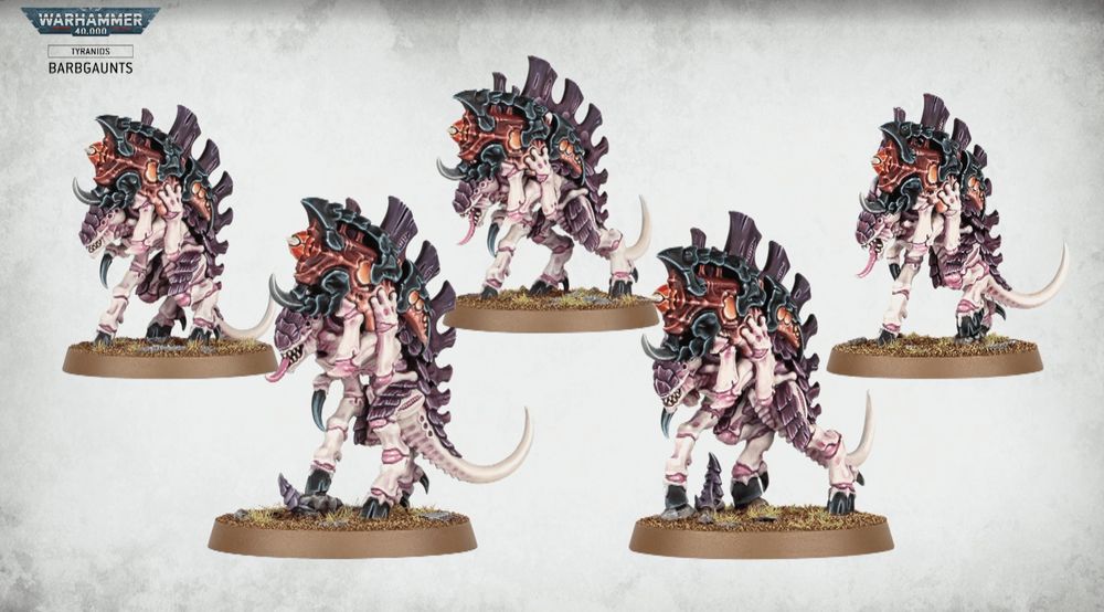 5x BARBGAUNTS Tyranids Warhammer 40k Ramki