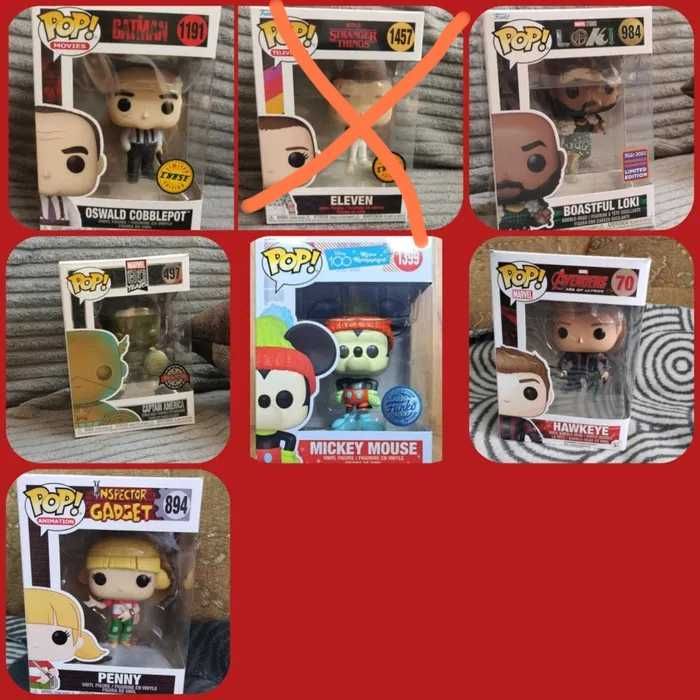 Figurki funko pop Marvel, DC comics, Disney