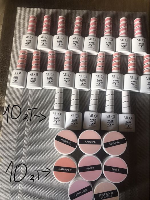 Bazy hybrydowe,kauczukowe topy lakiery kolory primerynowe firmy Niuqi