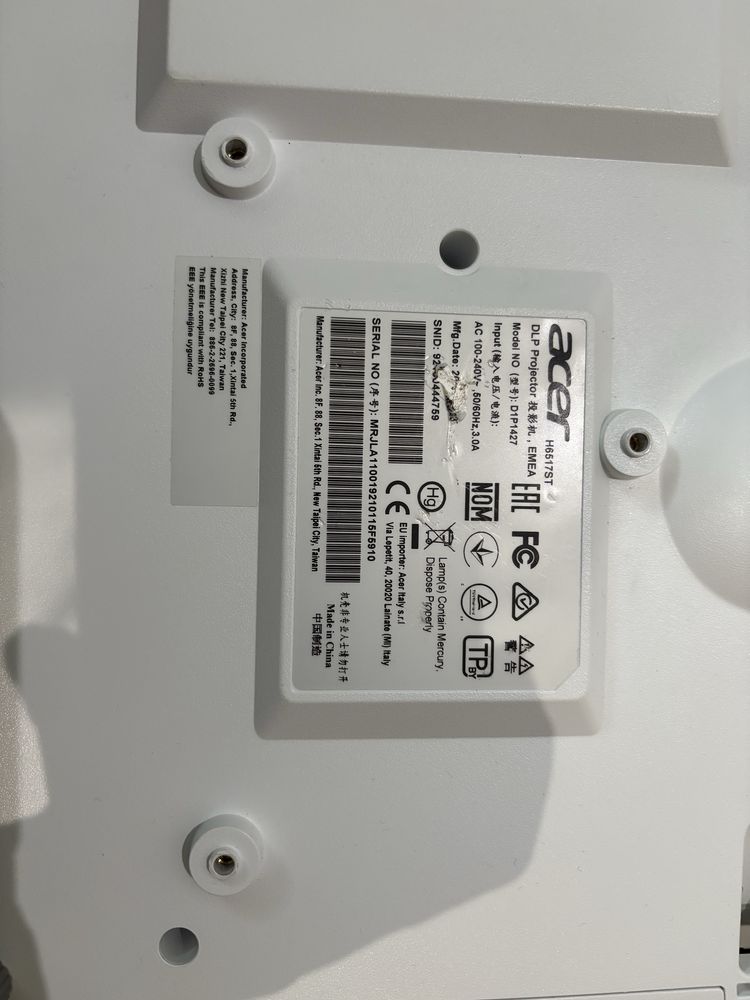 Rzutnik projektor Acer H6517BD