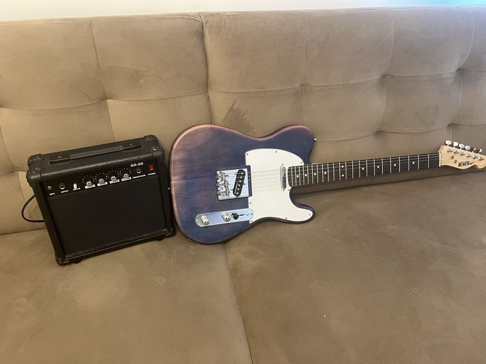 gitara elektryczna ze wzmacniaczem