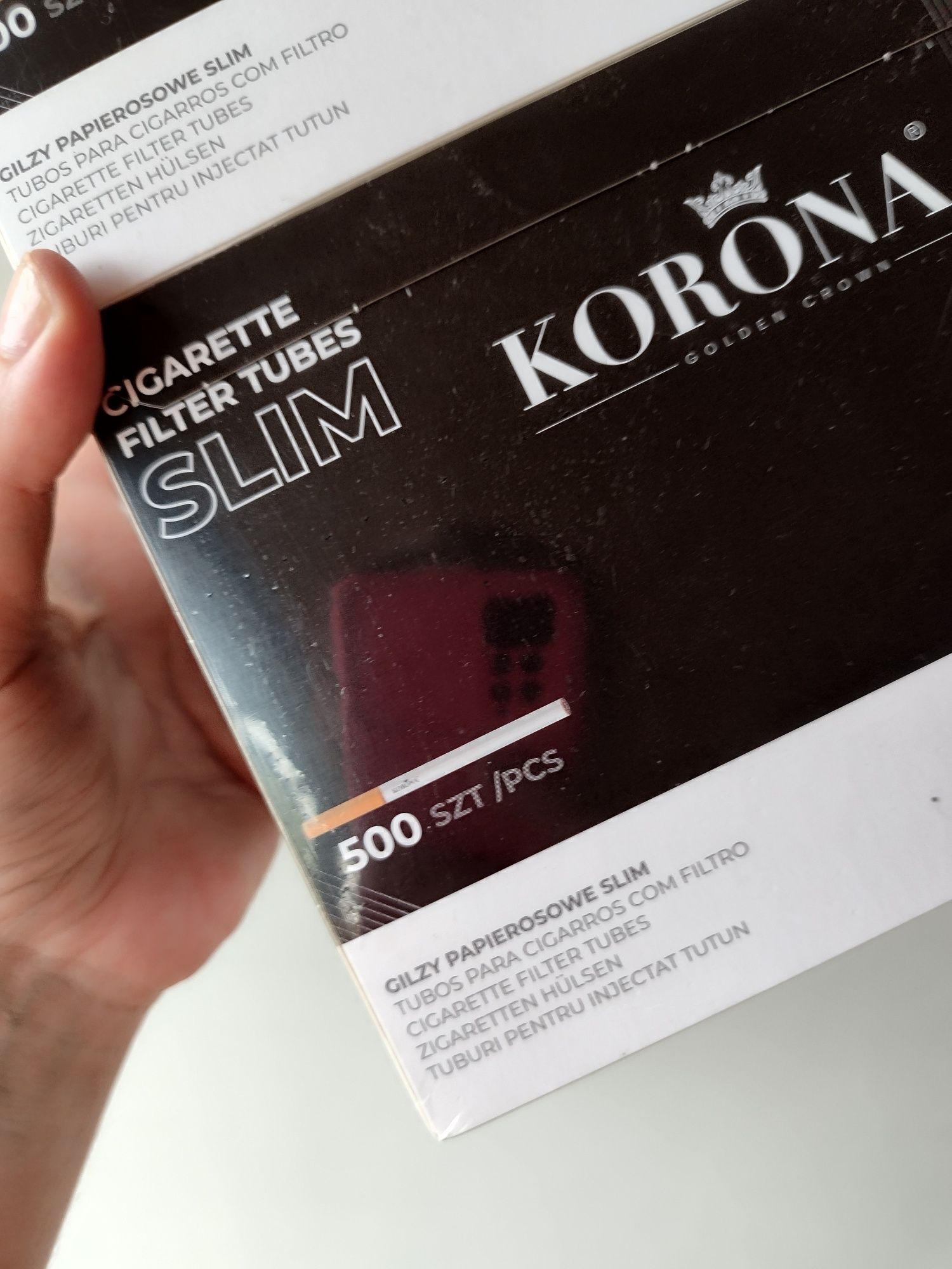 Gilza papierosowa /  Korona Slim / 1000 szt / papierosy/
