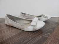 Балетки белые туфли макасины