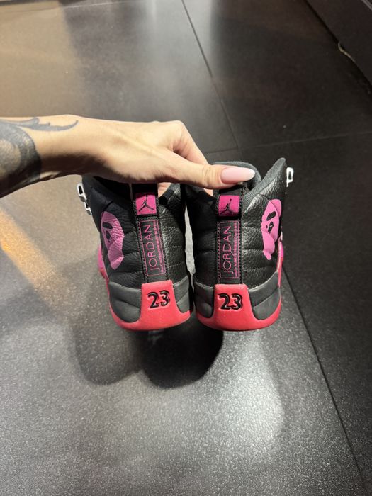 Jordan 12 Custom “Pink Camo” (BAPE-style) — б/у 1 раз, как new