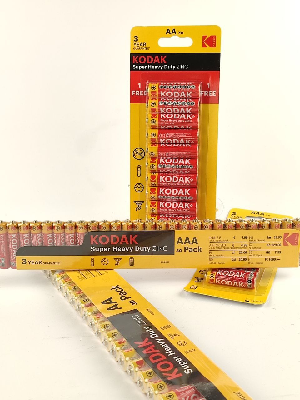 Батарейки Kodak AA та AAA