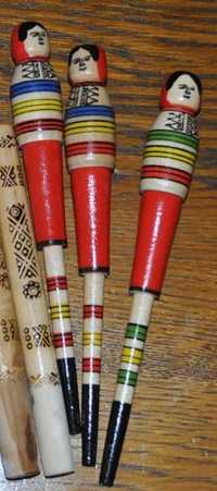 Сопилки, деревянные ручки. Сувениры