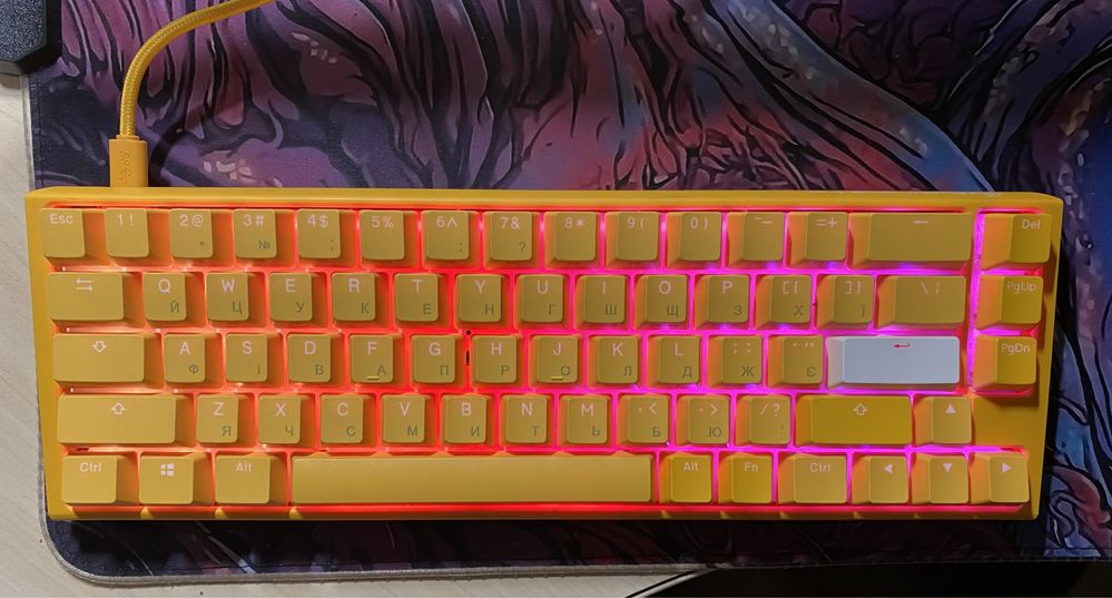 Новая, игровая клавиатура Ducky One 3 SF Yellow Cherry MX Brown,торг