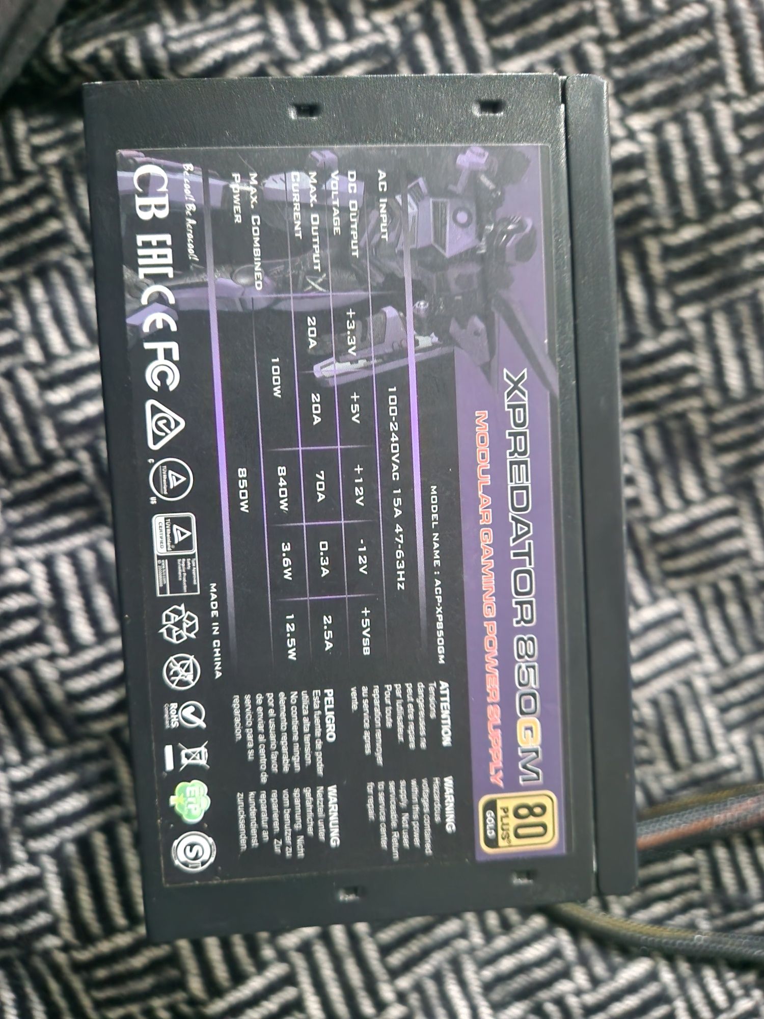 Блок живлення Xpredator 850 GM