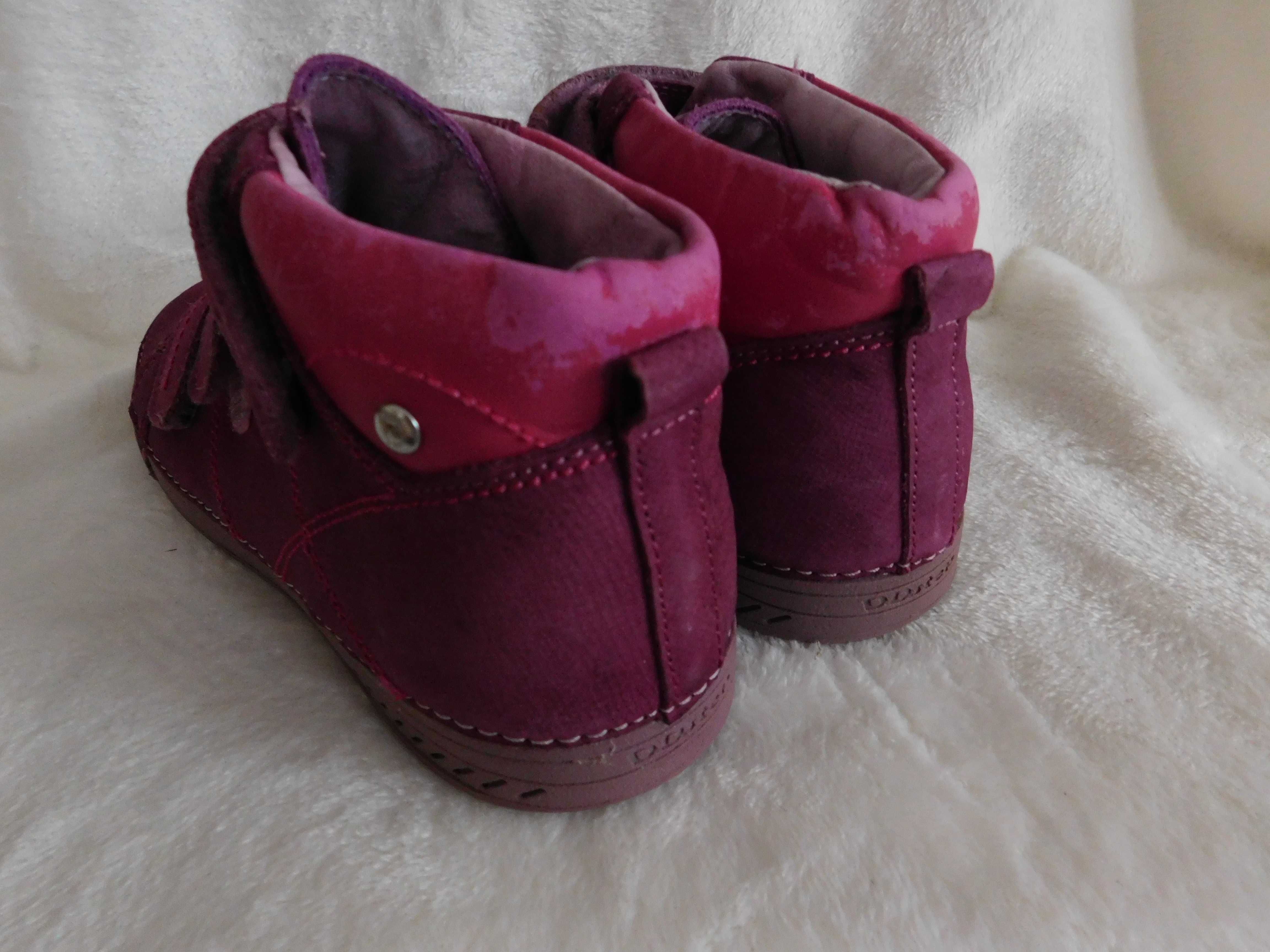 Демисезонные кожаные ботинки для девочки DD Step.Разм.35, длина 21,5см