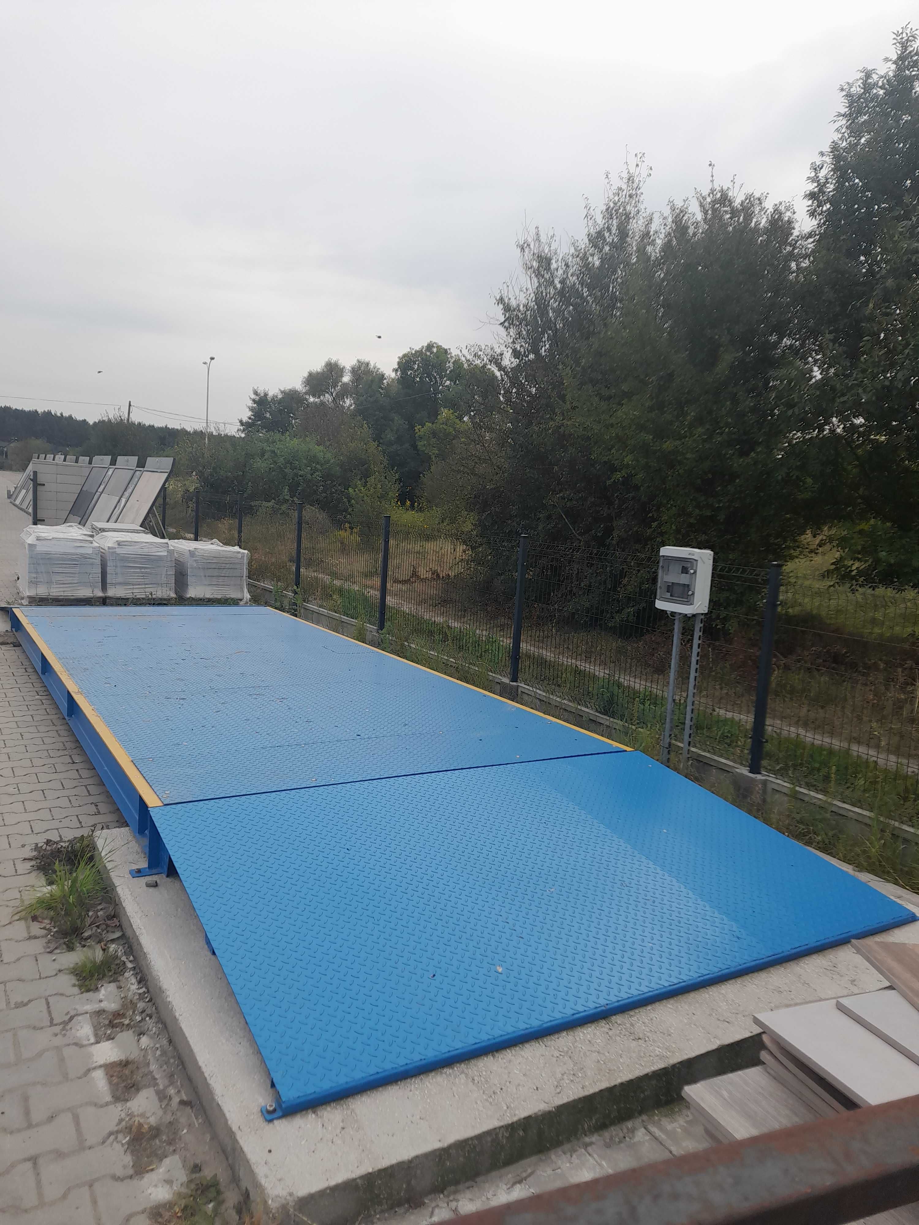 Waga samochodowa z najazdami 10t, 6x2,5 m, jak nowa, na gwarancji