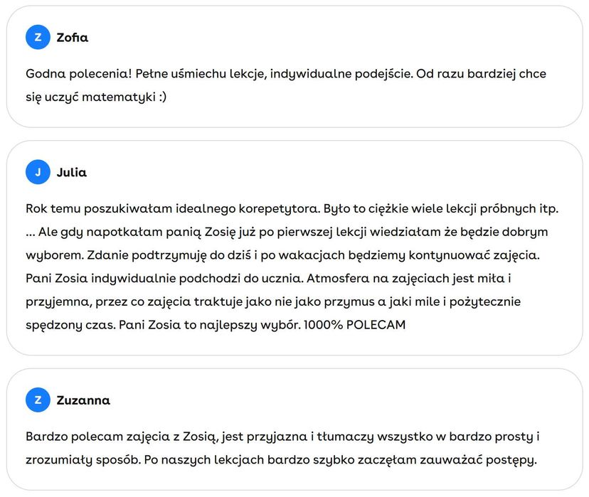 Korepetycje z matematyki + zadania