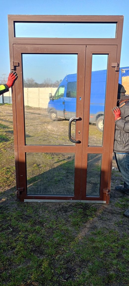 Drzwi aluminiowe używane z Niemiec super stan dostawa gratis cały Kraj