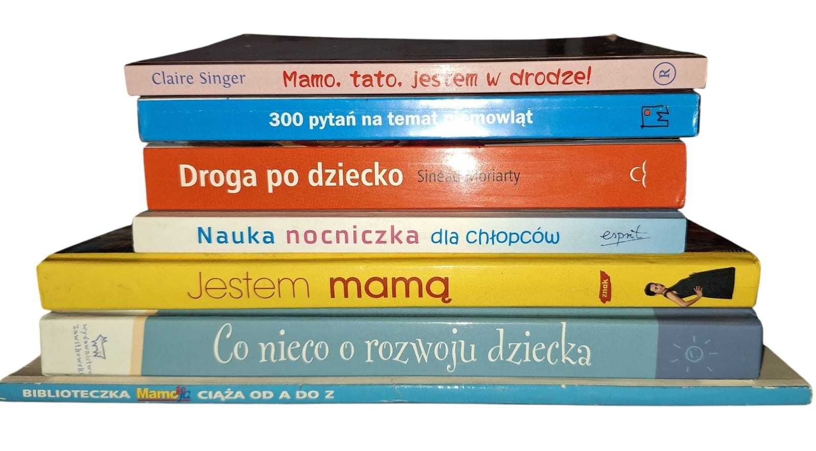 Książki dla młodej mamy ciąża, poród, niemowlęta, zestaw 7 sztuk