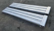 Najazdy aluminiowe PROFESSIONAL 3500x450x90mm mocowanie na rurę 7,5 t.
